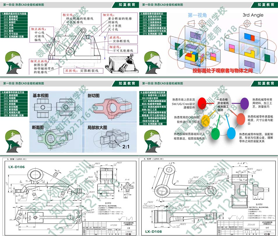领夏CAD全能机械制图培训第一阶段课件PPT